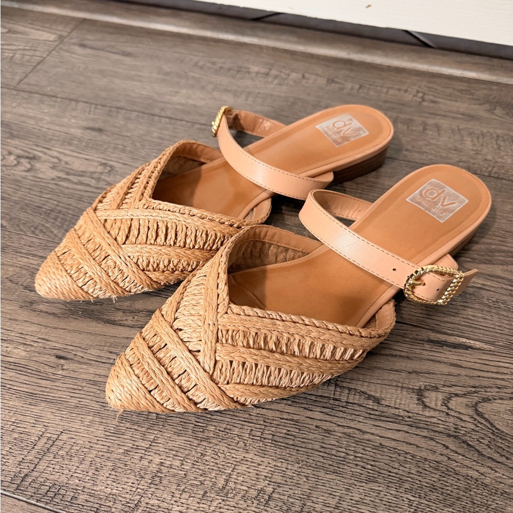 DV by Dolce Vita Tan Woven Mules